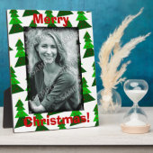 可愛いメリークリスマスツリーフォトプラークを追加 フォトプラーク (側面)