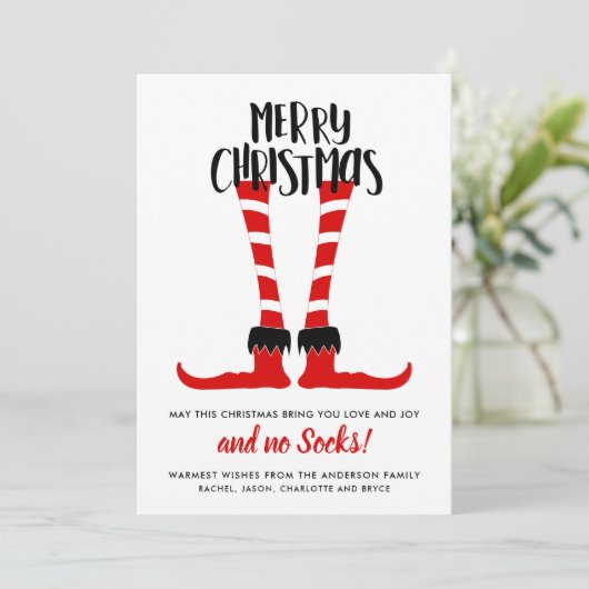 可愛いメリークリスマスノーソックス！ シーズンカード (スタンド正面)