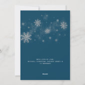 可愛いメリークリスマスハッピーポーリデイズペットフォトホール シーズンカード (裏面)