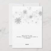 可愛いメリークリスマスハッピーポーリデイズペットフォトホール シーズンカード (裏面)