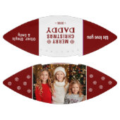 可愛いメリークリスマスパパ家族の写真 アメリカンフットボール (パネル)