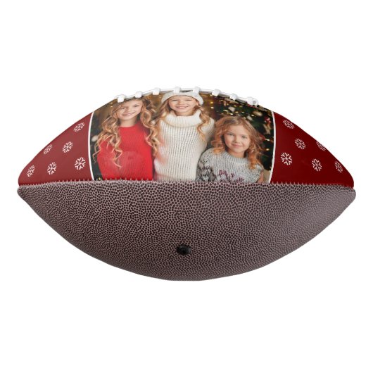 可愛いメリークリスマスパパ家族の写真 アメリカンフットボール (回転270)