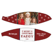 可愛いメリークリスマスパパ家族の写真 バスケットボール (パネル)