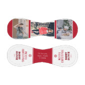 可愛いメリークリスマスパパ3フォトコラージュ 野球ボール (パネル)