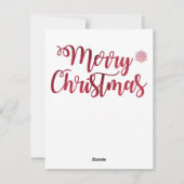 可愛いメリークリスマスマウスカード シーズンカード (裏面)