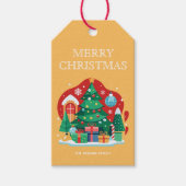 可愛いメリークリスマス ギフトタグ (正面)