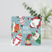 可愛いメリークリスマス シーズンカード (スタンド正面)