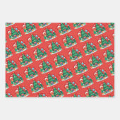 可愛いメリークリスマス ラッピングペーパーシート (正面)