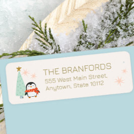 可愛いメリークリスマス ラベル