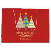 可愛いメリークリスマス ラージペーパーバッグ (裏面)