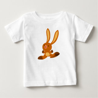 可愛いメリー漫画うさぎベビーTシャツ ベビーTシャツ
