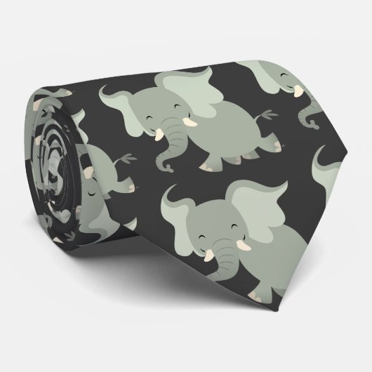 可愛いメリー漫画の象のネクタイ ネクタイ (ロール)