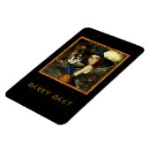 可愛いメリー秋の魔女フレキシマグネットを満たす マグネット (左側)