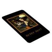 可愛いメリー秋の魔女フレキシマグネットを満たす マグネット (右側)