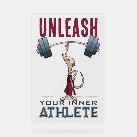 可愛いメルカトあなたの内側のアスリート漫画を解き放つ アクリルサイン (正面)