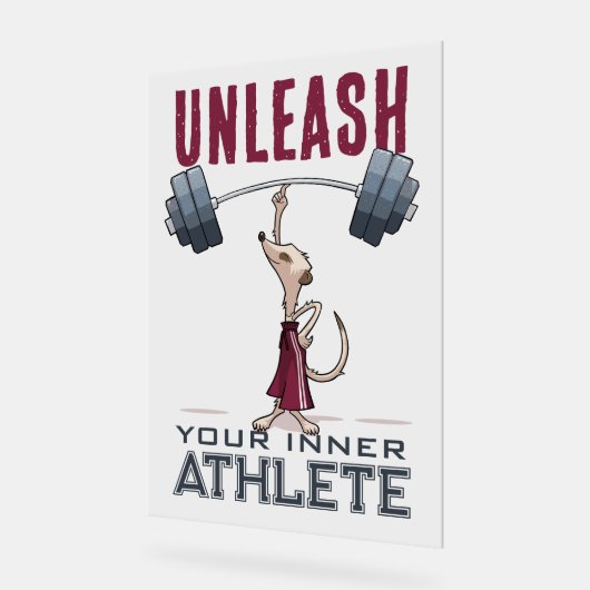 可愛いメルカトあなたの内側のアスリート漫画を解き放つ アクリルサイン (傾斜)