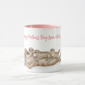 可愛いメルカト家族マザーズデイマグ マグカップ (中央)