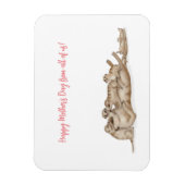 可愛いメルカト家族マザーズデイ磁石 マグネット (縦)