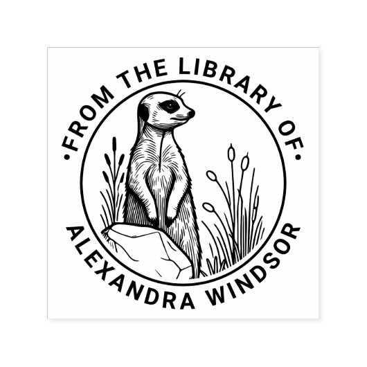 可愛いメルカト立#1図書名 セルフインキングスタンプ (デザイン)