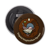 可愛いモグラを書く作家のための液体インスピレーションのオープナー 栓抜き (正面)