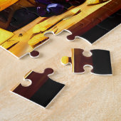 可愛いモザイクフィールドマウス鮮やかな色のパズルカラー ジグソーパズル (側面)