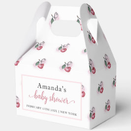 可愛いモダンさくらんぼベリースウィートベイビーシャワー フェイバーボックス