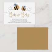 可愛いモダンイエロービーベビー エンクロージャーカード (正面/裏面)