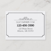 可愛いモダンカスタムデスクトップのパターン 名刺 (裏面)