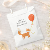 可愛いモダンキツネパーティー フェイバーバッグ (クリップ留めされた状態)