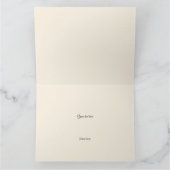 可愛いモダンクマの星赤い台本メリークリスマス カード (内部)