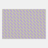 可愛いモダンクラシックキャンディーケーンクリスマスプレゼント ラッピングペーパーシート (正面3)