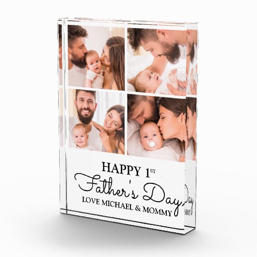 可愛いモダンコラージュのハッピーファースト・デー フォトブロック (右)