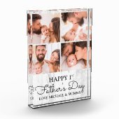 可愛いモダンコラージュのハッピーファースト・デー フォトブロック (左)