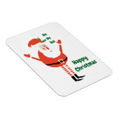 可愛いモダンサンタがクリスマスを祝う マグネット (右側)