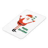 可愛いモダンサンタがクリスマスを祝う マグネット (左側)