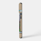 可愛いモダンシェットランドシェプドッグアート iPhone 15ケース (左側面)
