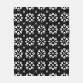 可愛いモダンスタイリッシュトレンディー市松模様にパターン フリースブランケット (正面)