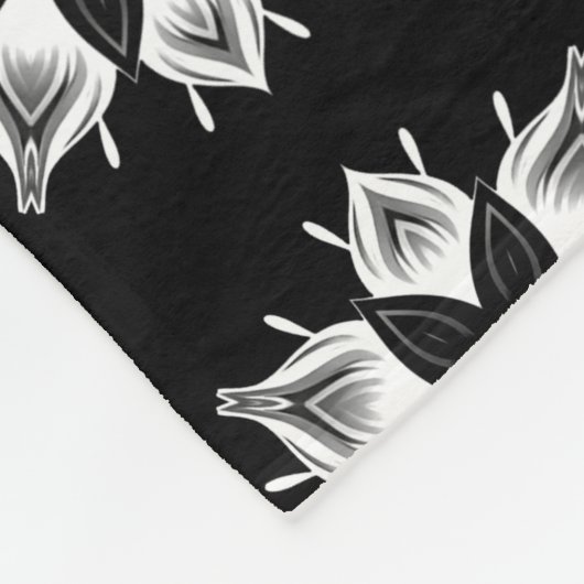 可愛いモダンスタイリッシュトレンディー市松模様にパターン フリースブランケット (角)