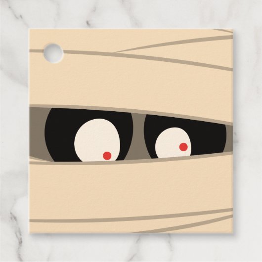 可愛いモダンタイポグラフィミイムモンスターハロウィーン フェイバータグ (正面)