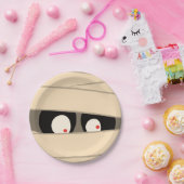 可愛いモダンタイポグラフィミイムモンスターハロウィーン ペーパープレート (パーティー)