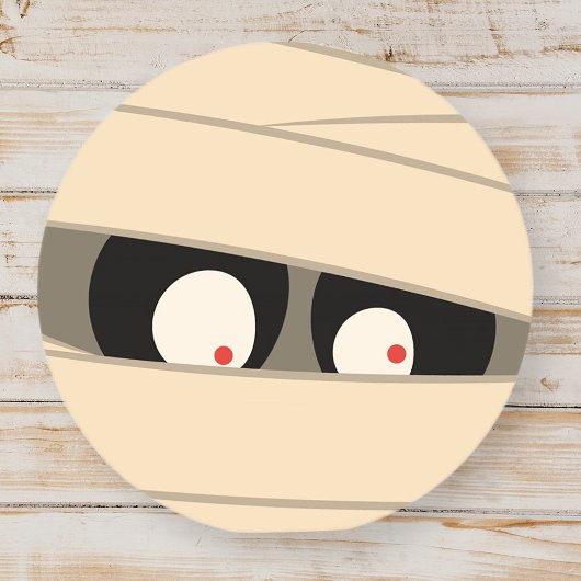 可愛いモダンタイポグラフィミイムモンスターハロウィーン ラウンドシール