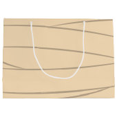 可愛いモダンタイポグラフィミイムモンスターハロウィーン ラージペーパーバッグ (裏面)