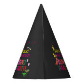 可愛いモダンディノ恐竜キッズバースデーパーティー パーティーハット (裏面)