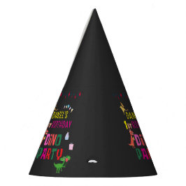 可愛いモダンディノ恐竜キッズバースデーパーティー パーティーハット