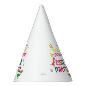 可愛いモダンディノ恐竜キッズバースデーパーティー パーティーハット (右)