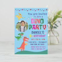 可愛いモダンディノ恐竜キッズバースデーパーティー