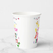 可愛いモダンディノ恐竜キッズバースデーパーティー 紙コップ (右)