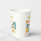 可愛いモダンディノ恐竜キッズバースデーパーティー 紙コップ (右)