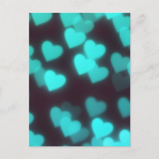 可愛いモダンハート ポストカード (正面)