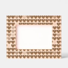 可愛いモダンハート レーザー彫刻フレーム